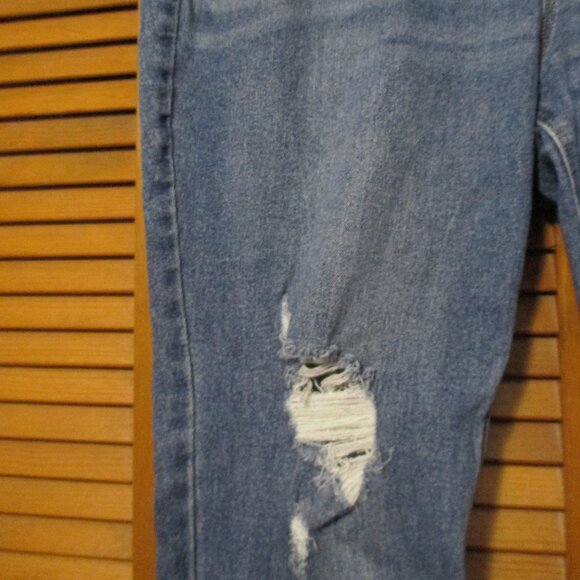 Old Navy jeans Rockstar Skinny distressed denim mid rise jeans size 18 - Picture 5 of 9
